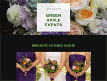 Tablet Screenshot of greenappleevents.com